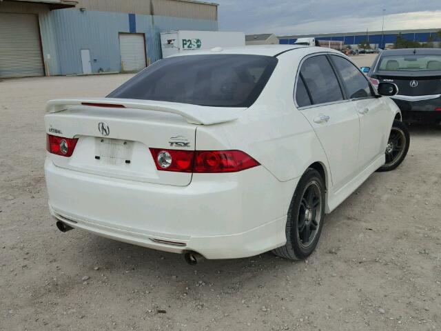 JH4CL96915C032345 - 2005 ACURA TSX WHITE photo 4