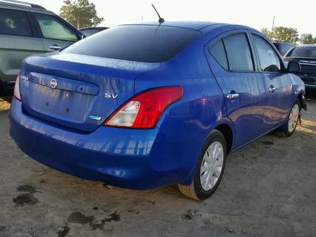 3N1CN7AP7CL917191 - 2012 NISSAN VERSA S 蓝色 照片 4