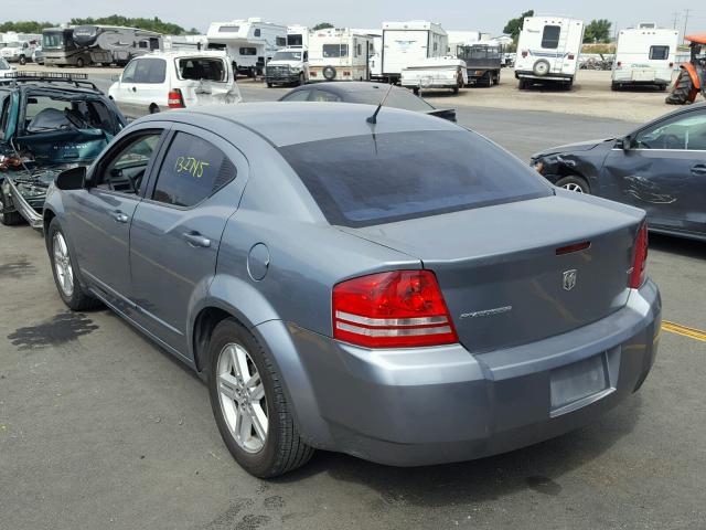 1B3LC56K18N588775 - 2008 DODGE AVENGER SX GRAY photo 3