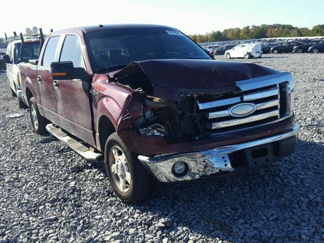 1FTRW12889FA37869 - 2009 FORD F150 BURGUNDY photo 1