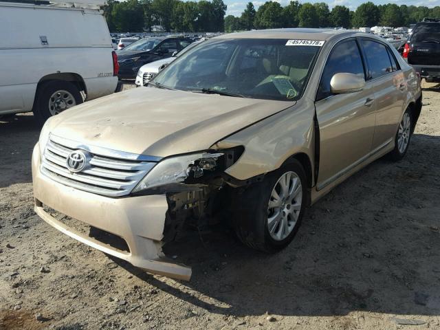 4T1BK3DB5BU421381 - 2011 TOYOTA AVALON BAS GOLD photo 2
