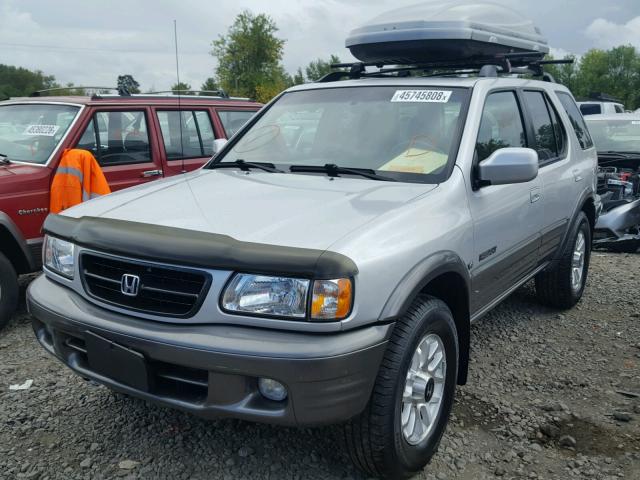 4S6DM58W214402739 - 2001 HONDA PASSPORT E SILVER photo 2