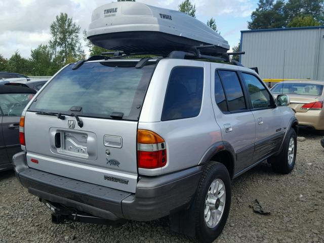4S6DM58W214402739 - 2001 HONDA PASSPORT E SILVER photo 4