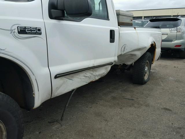 1FTNF21L2YEB80833 - 2000 FORD F250 SUPER WHITE photo 9