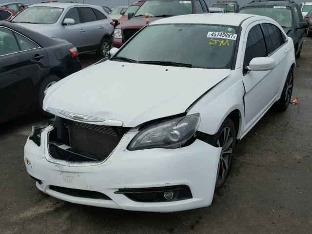 1C3CCBCG9DN524558 - 2013 CHRYSLER 200 LIMITE WHITE photo 2