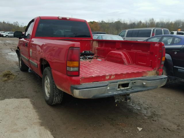 1GCEC14T51E189790 - 2001 CHEVROLET SILVERADO RED photo 3