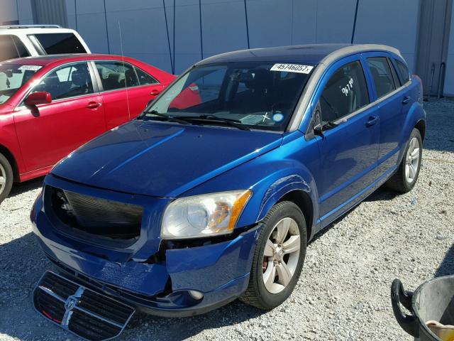 1B3CB3HA7AD580252 - 2010 DODGE CALIBER BLUE photo 2