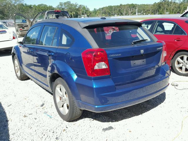 1B3CB3HA7AD580252 - 2010 DODGE CALIBER BLUE photo 3