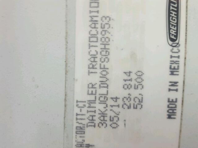 3AKJGLDV0FSGH8953 - 2015 FREIGHTLINER CASCADIA 1 WHITE photo 10