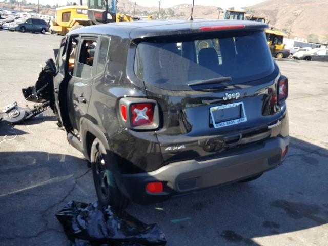 ZACCJBAB8JPH36332 - 2018 JEEP RENEGADE S BLACK photo 3