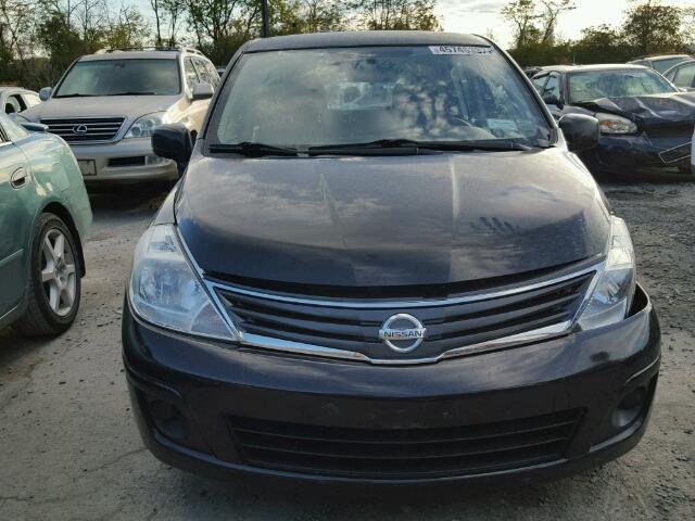 3N1BC1CP7CL366823 - 2012 NISSAN VERSA S BLACK photo 9