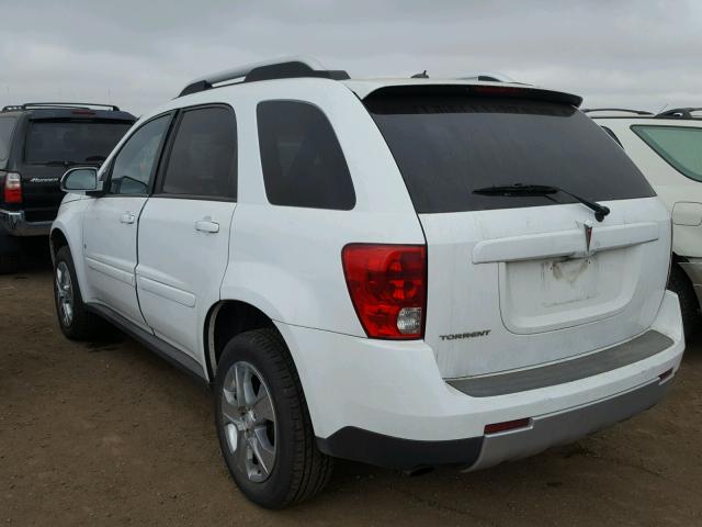 2CKDL33F086000831 - 2008 PONTIAC TORRENT WHITE photo 3