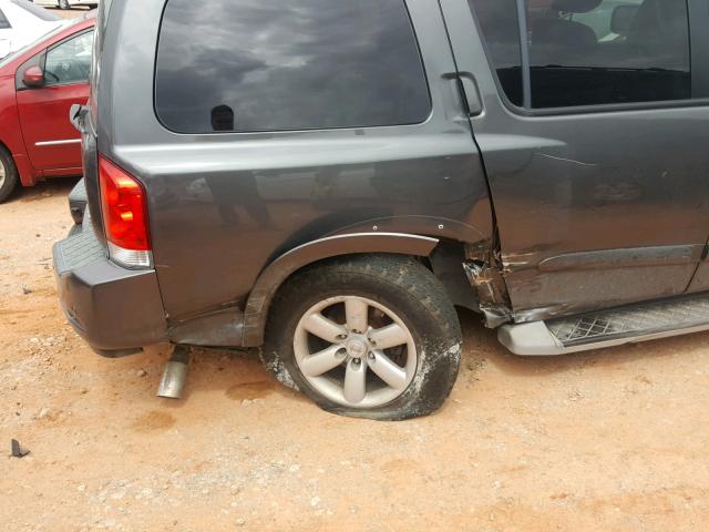 5N1AA0ND9AN608547 - 2010 NISSAN ARMADA SE BLACK photo 9