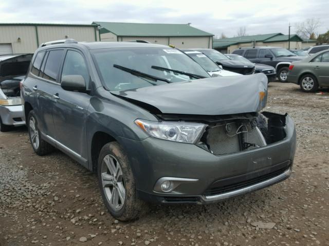 5TDDK3EH6DS225330 - 2013 TOYOTA HIGHLANDER GRAY photo 1