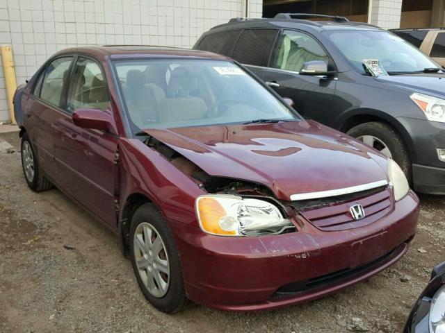 2HGES26733H568003 - 2003 HONDA CIVIC EX MAROON photo 1