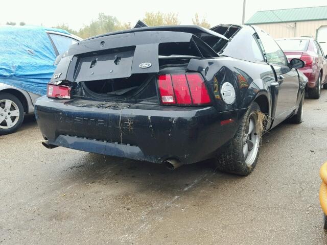 1FAFP42XX1F160009 - 2001 FORD MUSTANG GT BLACK photo 4