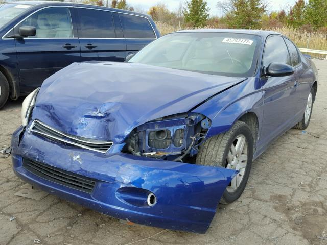 2G1WN161X69303750 - 2006 CHEVROLET MONTE CARL BLUE photo 2