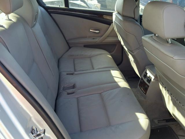 WBANW13578CZ71814 - 2008 BMW 535 I SILVER photo 6