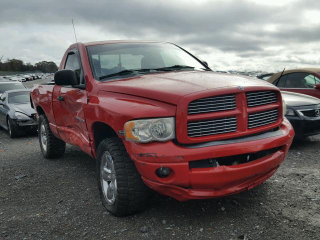 1D7HA16D35J551448 - 2005 DODGE RAM 1500 S RED photo 1