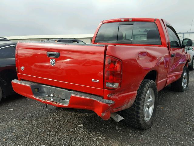 1D7HA16D35J551448 - 2005 DODGE RAM 1500 S RED photo 4