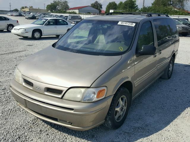 1GHDX03E3YD184546 - 2000 OLDSMOBILE SILHOUETTE GOLD photo 2