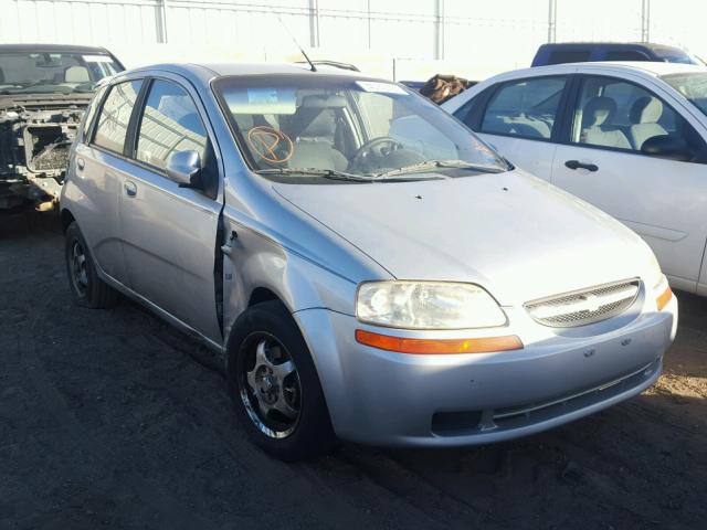 KL1TD66688B086648 - 2008 CHEVROLET AVEO BASE Srebrny zdjęcie 1