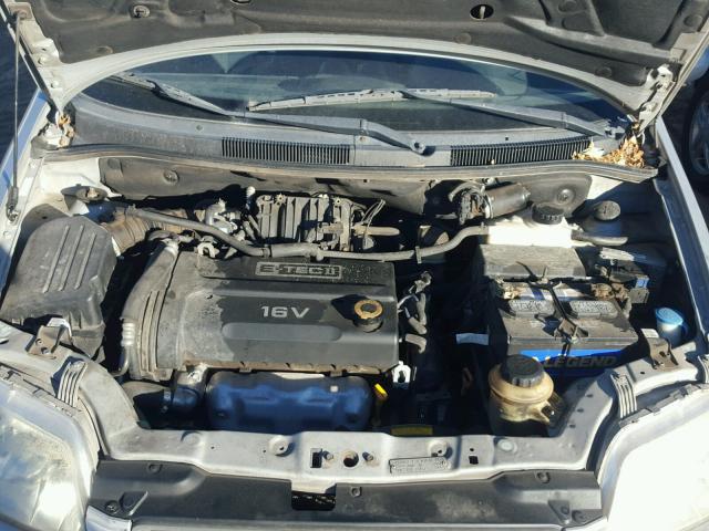 KL1TD66688B086648 - 2008 CHEVROLET AVEO BASE Srebrny zdjęcie 7