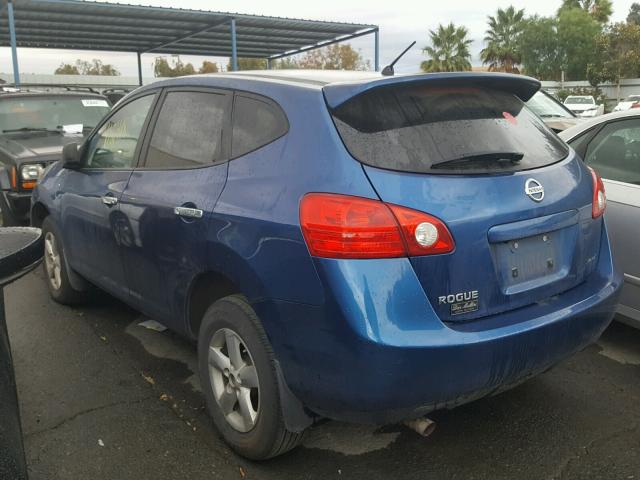 JN8AS5MT6AW006419 - 2010 NISSAN ROGUE S BLUE photo 3