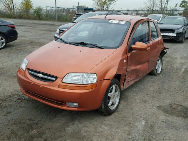 KL1TD696X6B681106 - 2006 CHEVROLET AVEO BASE ORANGE photo 2