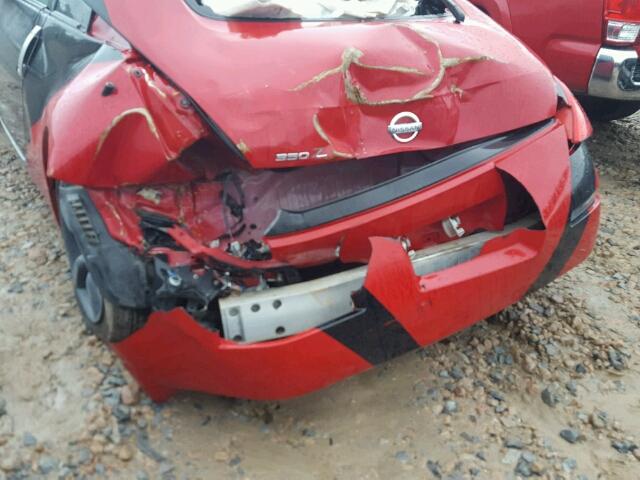 JN1AZ34D86M305064 - 2006 NISSAN 350Z COUPE RED photo 9