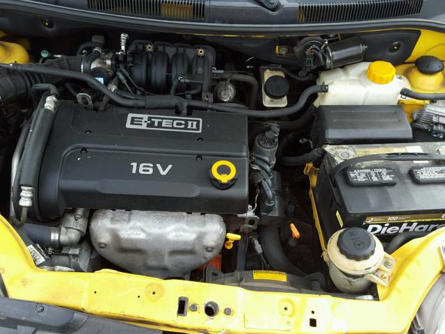 KL1TD66667B794282 - 2007 CHEVROLET AVEO BASE Сары фото 7