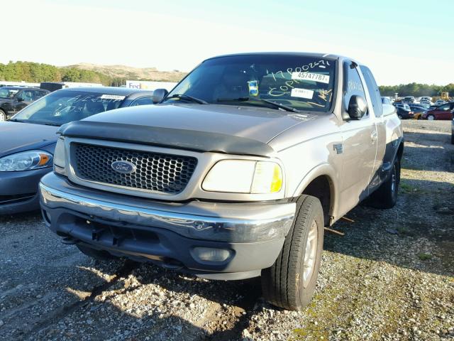 2FTRX08L21CA29723 - 2001 FORD F150 BEIGE photo 2