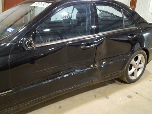 WDBRF40J04A596912 - 2004 MERCEDES-BENZ C 230K SPO BLACK photo 10