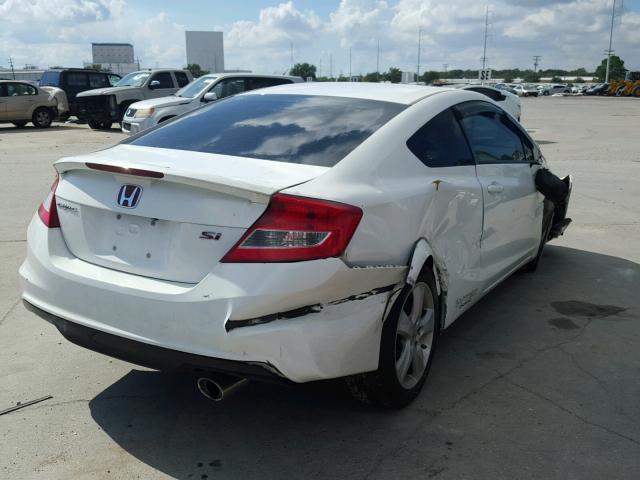 2HGFG4A57DH705758 - 2013 HONDA CIVIC SI WHITE photo 4