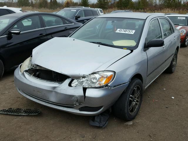 2T1BR32E47C831428 - 2007 TOYOTA COROLLA CE SILVER photo 2