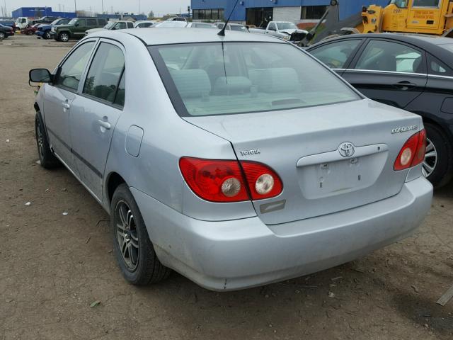 2T1BR32E47C831428 - 2007 TOYOTA COROLLA CE SILVER photo 3