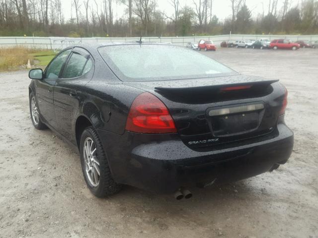2G2WC58C171227360 - 2007 PONTIAC GRAND PRIX BLACK photo 3