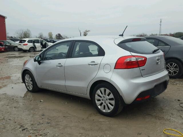 KNADN5A3XE6934029 - 2014 KIA RIO EX SILVER photo 3