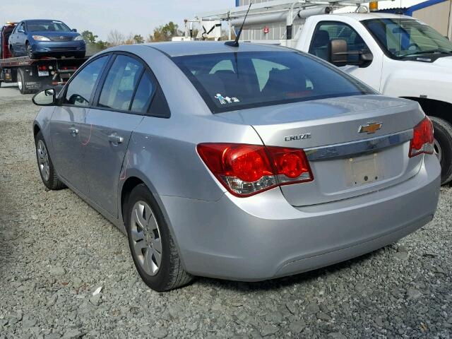 1G1PB5SG8D7114768 - 2013 CHEVROLET CRUZE LS SILVER photo 3