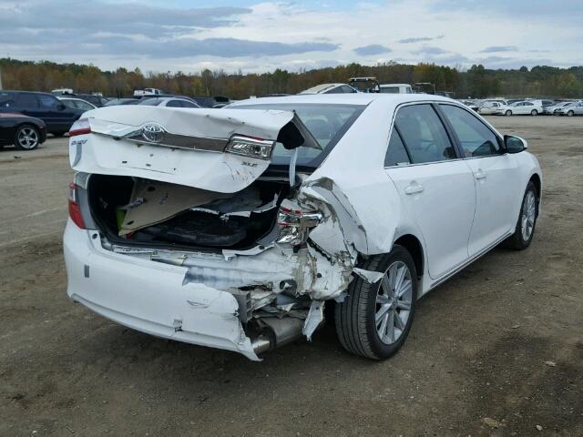 4T4BF1FK0CR225412 - 2012 TOYOTA CAMRY BASE WHITE photo 4