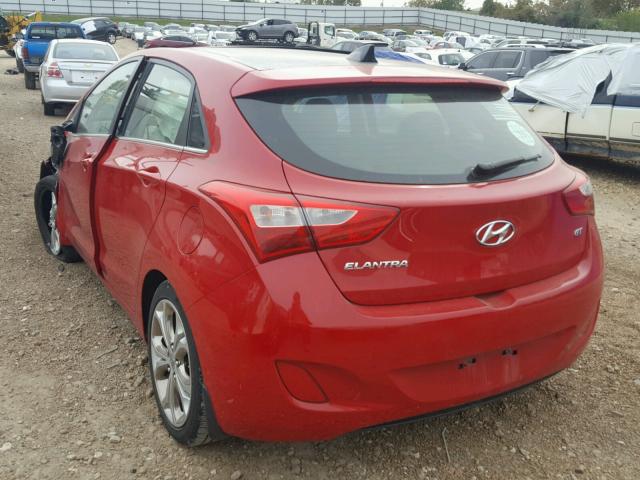 KMHD35LE4DU110704 - 2013 HYUNDAI ELANTRA GT RED photo 3