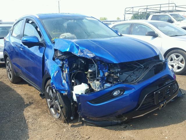 3CZRU6H74JM710060 - 2018 HONDA HR-V EXL BLUE photo 1