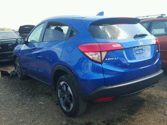 3CZRU6H74JM710060 - 2018 HONDA HR-V EXL BLUE photo 3