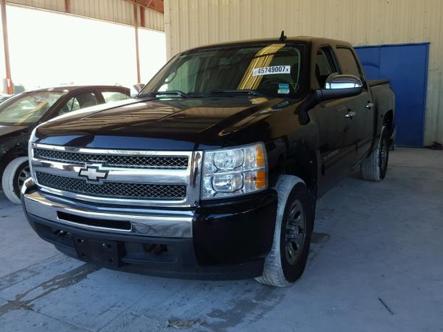 3GCPKSE35BG367241 - 2011 CHEVROLET SILVERADO BLACK photo 2