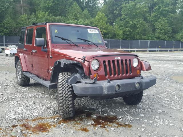 1J4GA59167L173643 - 2007 JEEP WRANGLER S BURGUNDY photo 1
