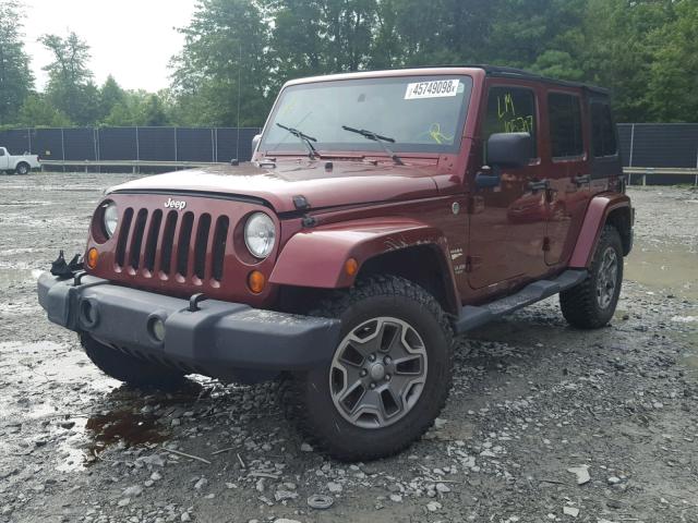 1J4GA59167L173643 - 2007 JEEP WRANGLER S BURGUNDY photo 2
