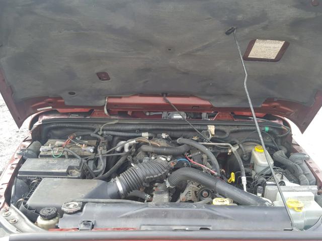 1J4GA59167L173643 - 2007 JEEP WRANGLER S BURGUNDY photo 7
