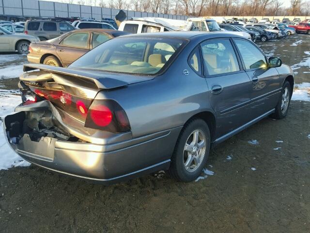 2G1WH52K359126213 - 2005 CHEVROLET IMPALA LS GRAY photo 4