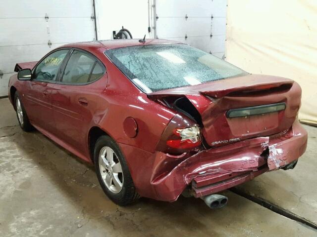 2G2WP552X71172729 - 2007 PONTIAC GRAND PRIX RED photo 3