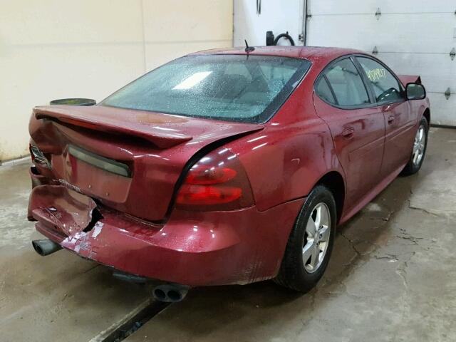 2G2WP552X71172729 - 2007 PONTIAC GRAND PRIX RED photo 4